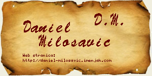 Daniel Milosavić vizit kartica